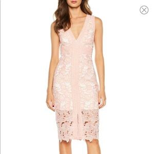 Bardot heather lace dress